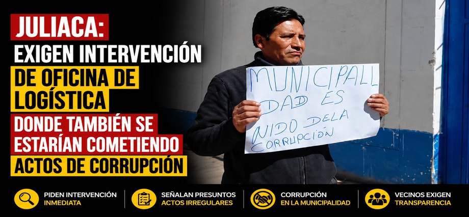 Juliaca: exigen intervención de oficina de logística donde también se estarían cometiendo actos de corrupción