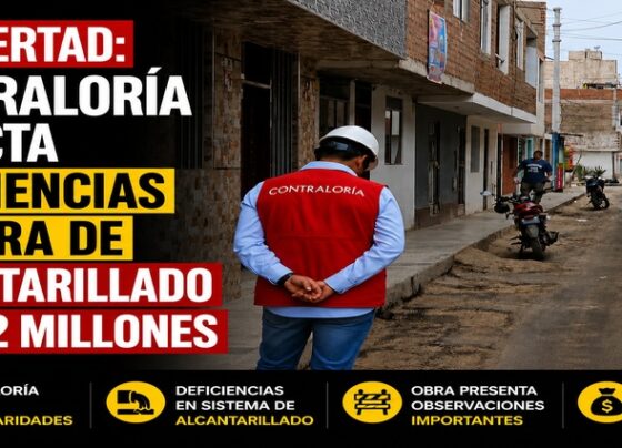 La Libertad: Contraloría detecta deficiencias en obra de alcantarillado de S/ 2 millones