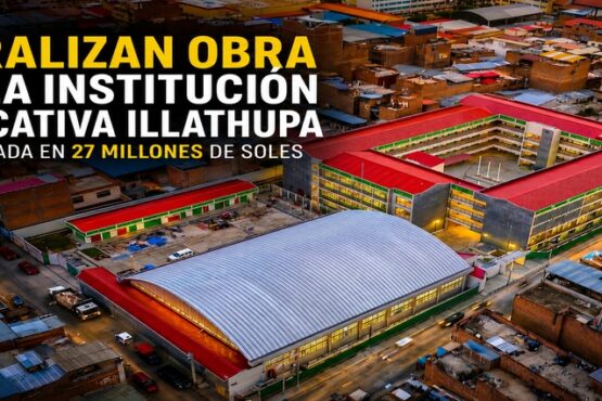 Paralizan obra de la institución educativa Illathupa valorizada en 27 millones de soles