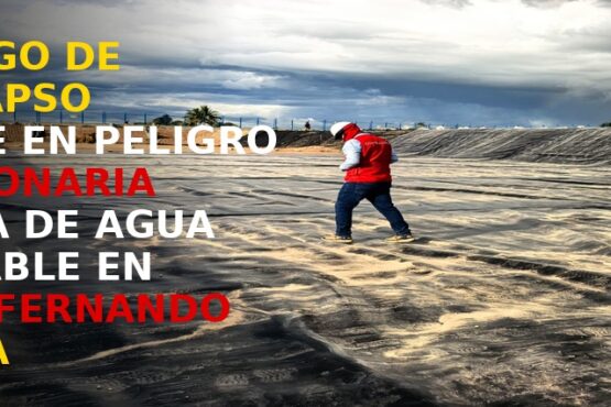 Riesgo de colapso pone en peligro millonaria obra de agua potable en Distrito de San Fernando – Rioja