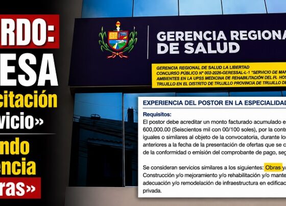 Absurdo: GERESA lanza licitación de «servicio» solicitando experiencia en «obras»
