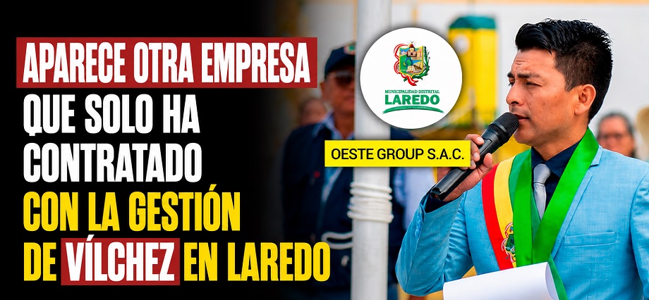 Aparece otra empresa que solo ha contratado con la gestión de Vílchez en Laredo
