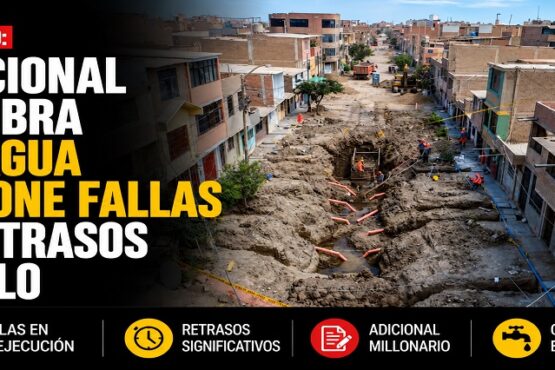 Chiclayo: adicional en obra de agua expone fallas y retrasos en JLO