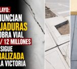 Chiclayo: denuncian rajaduras en obra vial de S/ 12 millones que sigue paralizada en La Victoria