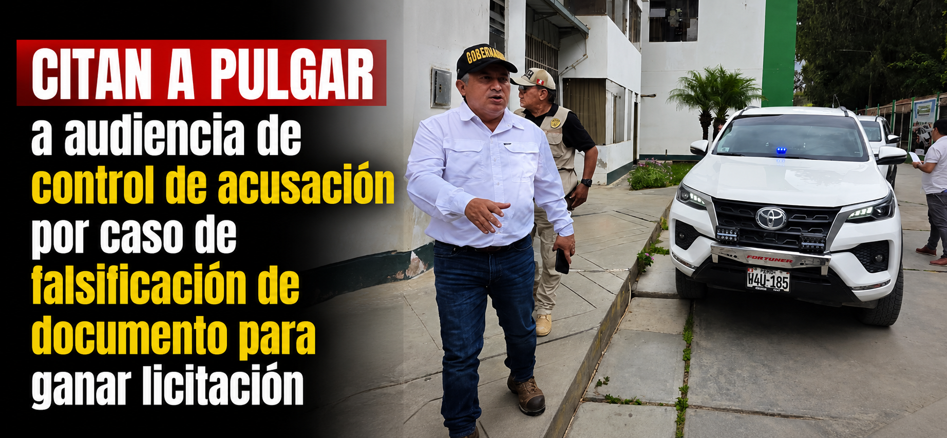 Citan a Pulgar a audiencia de control de acusación por caso de falsificación de documento para ganar licitación