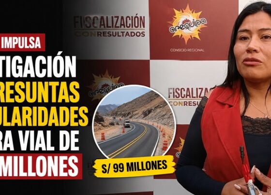 Consejera impulsa investigación por presuntas irregularidades en obra vial de S/ 99 millones