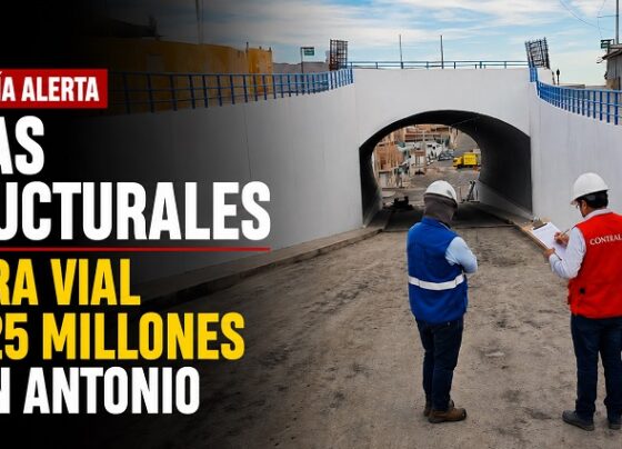 Contraloría alerta fallas estructurales en obra vial de S/25 millones en San Antonio