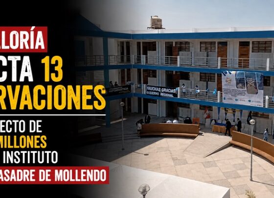 Contraloría detecta 13 observaciones en proyecto de S/75,5 millones para el instituto Jorge Basadre de Mollendo