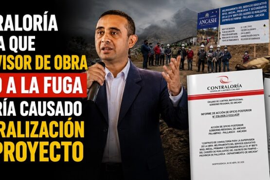 Contraloría señala que supervisor de obra se dio a la fuga y habría causado la paralización del proyecto