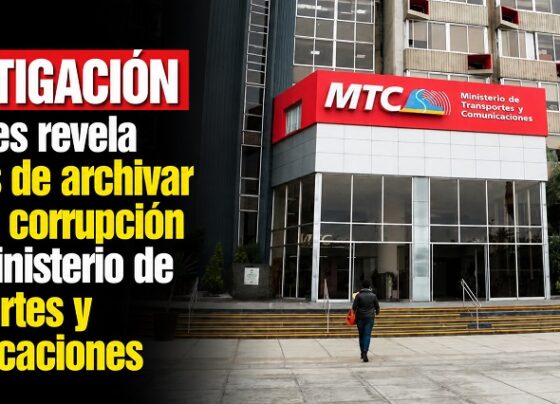 Investigación a fiscales revela intentos de archivar caso de corrupción en el Ministerio de Transportes y Comunicaciones
