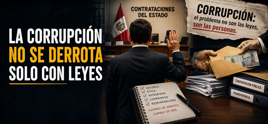 La corrupción no se derrota solo con leyes
