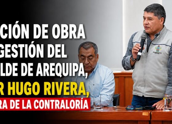 Licitación de obra en la gestión del exalcalde de Arequipa, Víctor Hugo Rivera, en la mira de la Contraloría