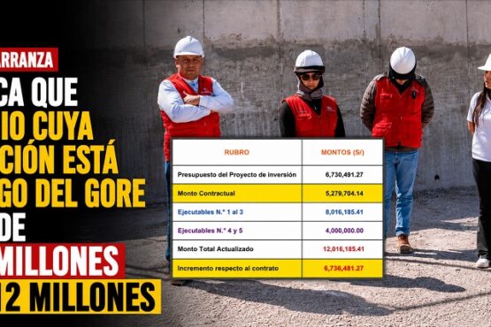Lorena Carranza explica que colegio cuya ejecución está a cargo del GORE pasó de S/ 5 millones a S/ 12 millones