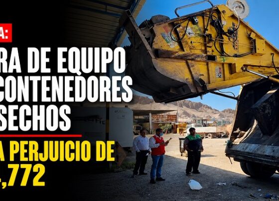 Moquegua: compra de equipo para contenedores de desechos origina perjuicio de S/104,772