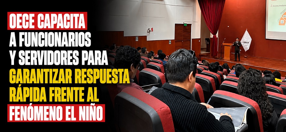 OECE capacita a funcionarios y servidores para garantizar respuesta rápida frente al fenómeno El Niño