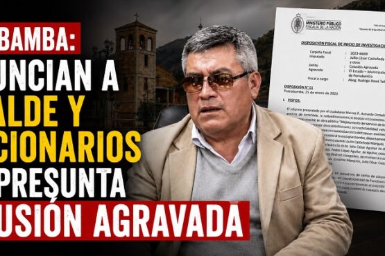 Pomabamba: denuncian a alcalde y funcionarios por presunta colusión agravada
