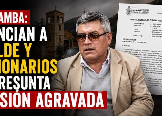 Pomabamba: denuncian a alcalde y funcionarios por presunta colusión agravada