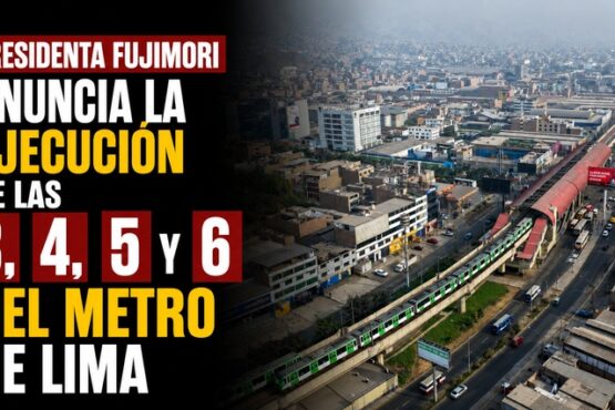 Presidenta Fujimori anuncia la ejecución de las líneas 3, 4, 5 y 6 del Metro de Lima