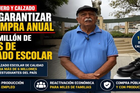Sector cuero y calzado pide garantizar la compra anual de un millón de pares de calzado escolar