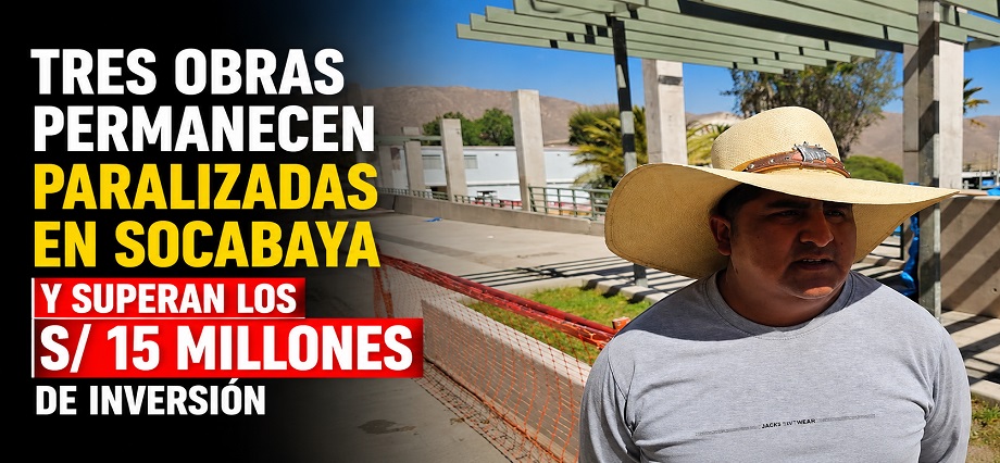 Tres obras permanecen paralizadas en Socabaya y superan los S/15 millones de inversión