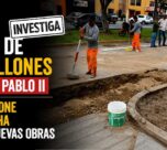 Trujillo: asfalto de S/1,4 millones en av. Juan Pablo II se hunde y pone bajo sospecha calidad de nuevas obras