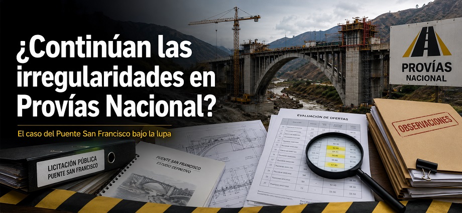 ¿Continúan las irregularidades en Provías Nacional?