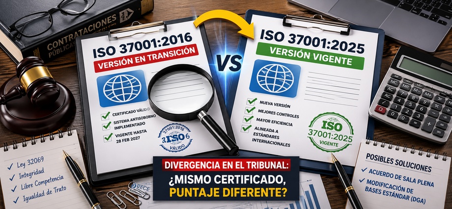 ISO 37001 divide al Tribunal: un mismo certificado puede dar puntaje o valer cero