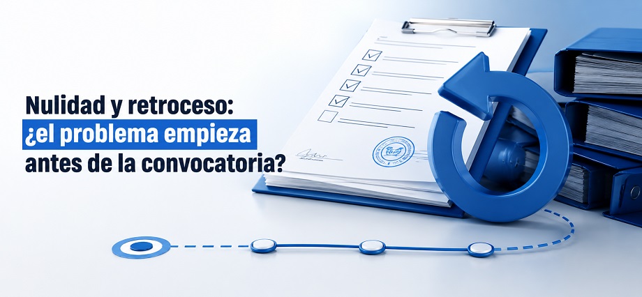 Nulidad y retroceso: ¿el problema empieza antes de la convocatoria?