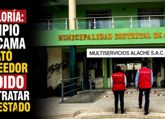 Contraloría: municipio de Chicama contrató a proveedor impedido de contratar con el Estado