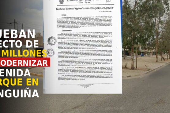 Ica: aprueban proyecto de S/28,7 millones para modernizar la avenida El Parque en La Tinguiña