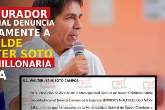 Procurador nacional denuncia nuevamente a alcalde Walter Soto por millonaria obra