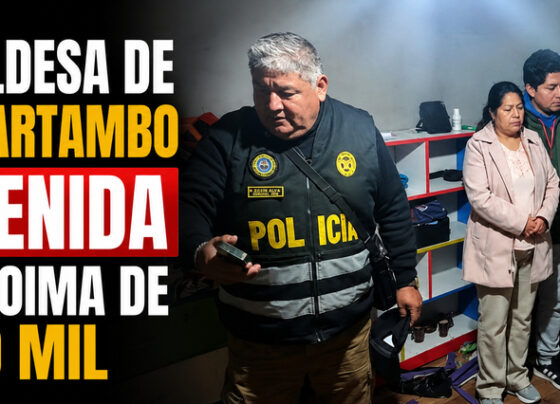 Alcaldesa de Paucartambo detenida por coima de S/50 mil