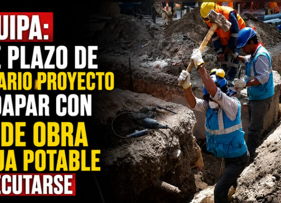 Arequipa: vence plazo de millonario proyecto de Sedapar con 19% de obra de agua potable sin ejecutarse