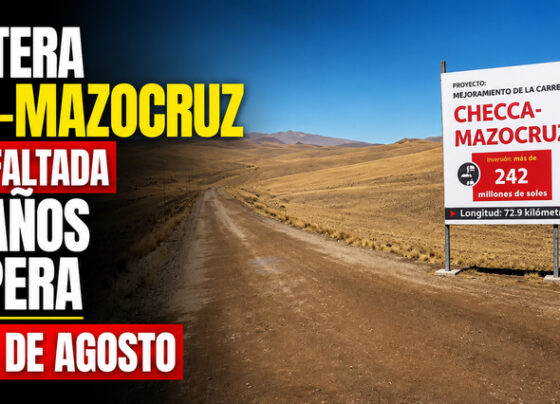 Carretera Checa-Mazocruz será asfaltada tras años de espera este 24 de agosto