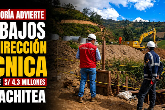 Contraloría advierte trabajos sin dirección técnica en obra de S/ 4.3 millones en Pachitea