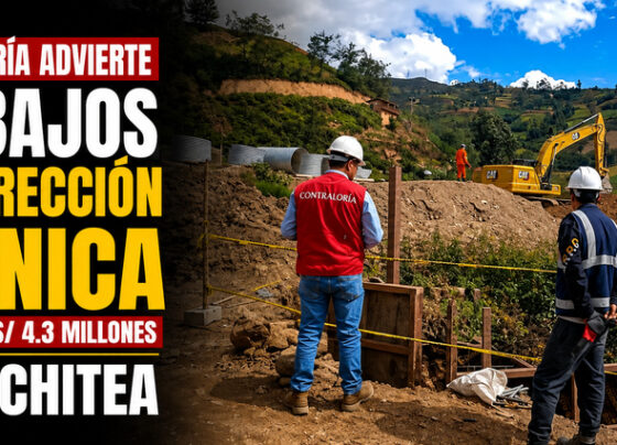 Contraloría advierte trabajos sin dirección técnica en obra de S/ 4.3 millones en Pachitea