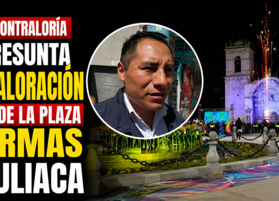Van a la Contraloría por presunta sobrevaloración en obra de la plaza de Armas de Juliaca