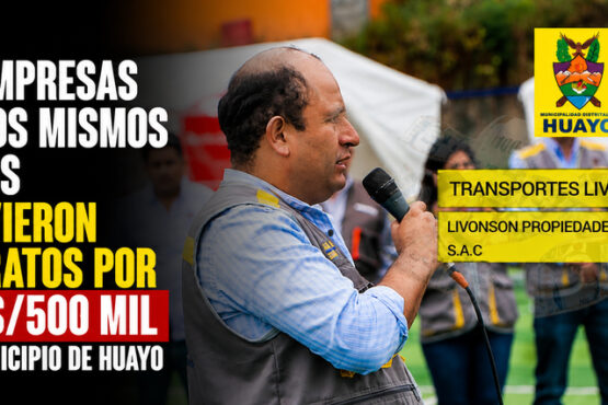 Dos empresas con los mismos dueños obtuvieron contratos por casi S/500 mil en el municipio de Huayo