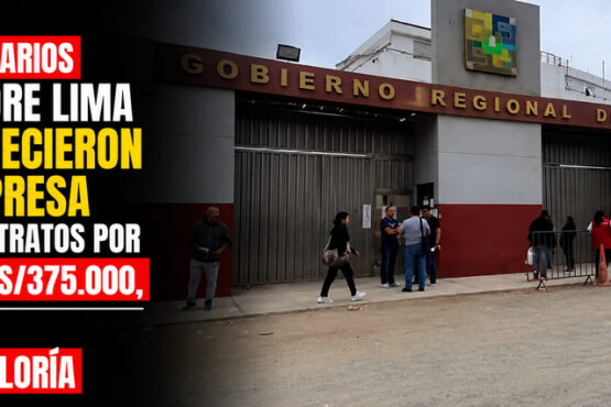 Funcionarios del GORE Lima favorecieron a empresa con contratos por más de S/375.000, según Contraloría