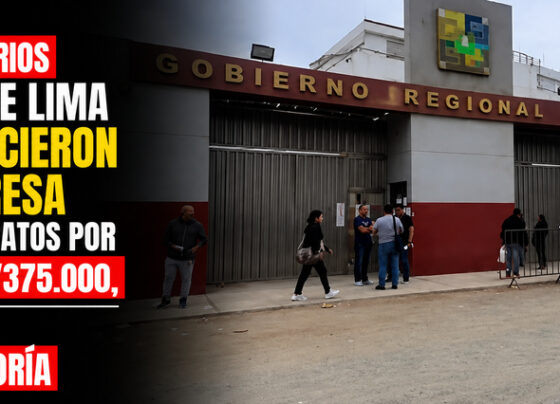 Funcionarios del GORE Lima favorecieron a empresa con contratos por más de S/375.000, según Contraloría