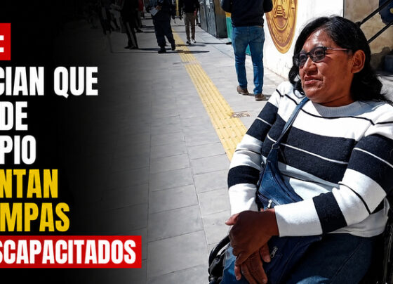 Juliaca: Denuncian que obras de municipio no cuentan con rampas para discapacitados