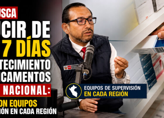 Minsa busca reducir de 45 a 7 días el abastecimiento de medicamentos a nivel nacional: contará con equipos de supervisión en cada región