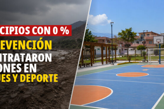 Municipios con 0 % en prevención sí contrataron millones en parques y deporte