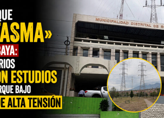 El «parque fantasma» de Socabaya: funcionarios pagaron estudios para un parque bajo torres de alta tensión