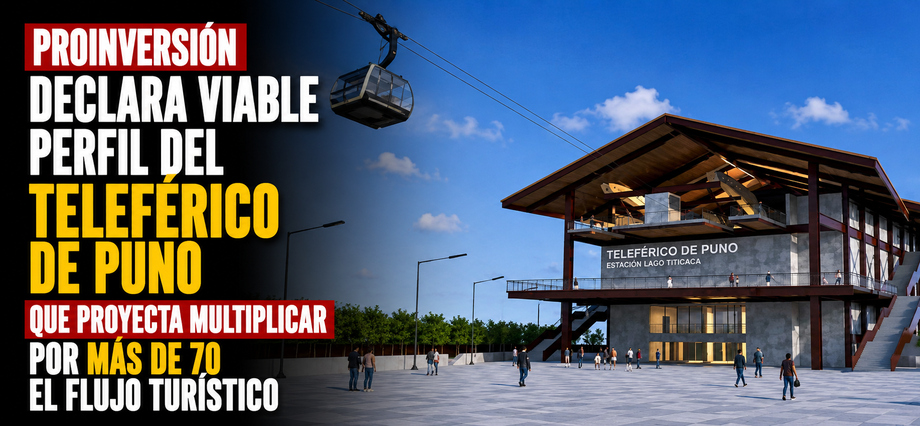 PROINVERSIÓN declara viable perfil del Teleférico de Puno que proyecta multiplicar por más de 70 el flujo turístico