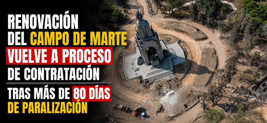 Renovación del Campo de Marte vuelve a proceso de contratación tras más de 80 días de paralización