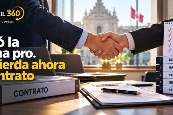 Ganó la buena pro. No pierda ahora el contrato