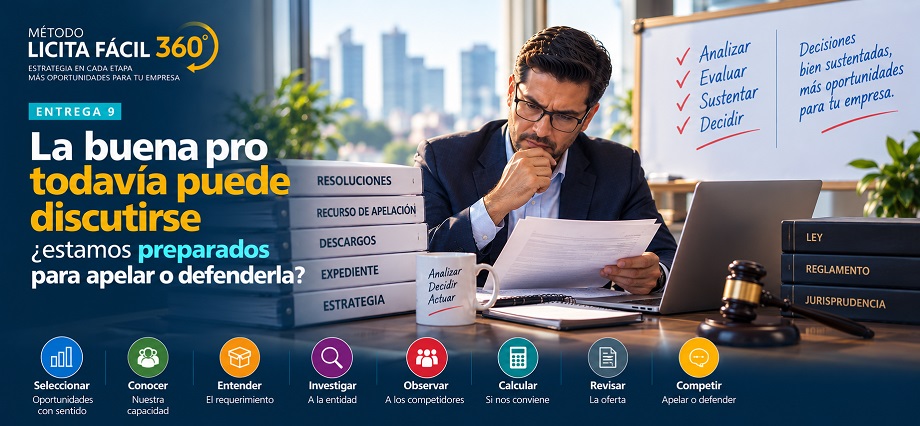 La buena pro todavía puede discutirse: ¿estamos preparados para apelar o defenderla?