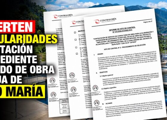 Advierten Irregularidades en licitación de expediente de saldo de obra de agua de Tingo María