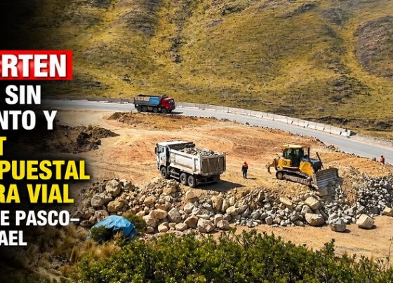 Advierten pagos sin sustento y déficit presupuestal en obra vial Cerro de Pasco–San Rafael